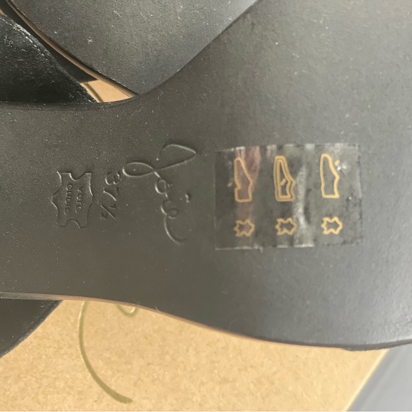 Joie Oki Ankle Tie Suede Sandal Black Block Heeled NWOT - Picture 9 of 12